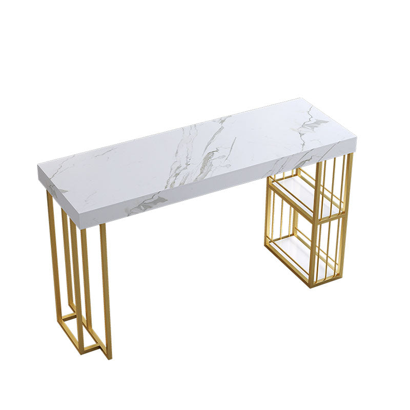 Stone Bar Table Set Industrial Rectangle 1/2/5 Pieces Pub Table Set