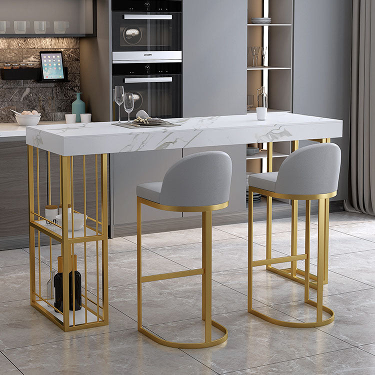 Stone Bar Table Set Industrial Rectangle 1/2/5 Pieces Pub Table Set