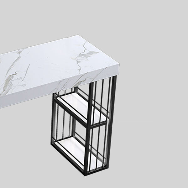 Stone Bar Table Set Industrial Rectangle 1/2/5 Pieces Pub Table Set