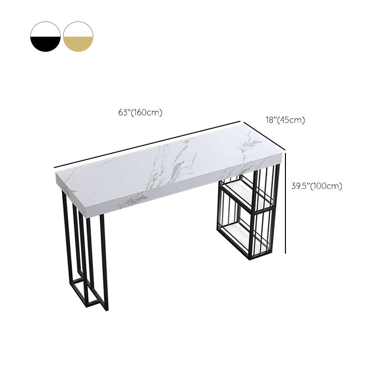 Stone Bar Table Set Industrial Rectangle 1/2/5 Pieces Pub Table Set