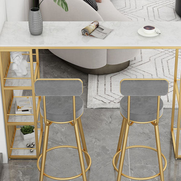 Industrial Bar Table Set 1/3 Pieces Stone Table and Stool Set