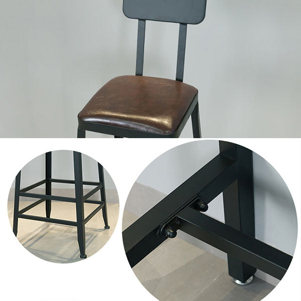 Industrial Pub Dining Set 1/2/5 Pieces Rectangular Bar Stool and Table Set