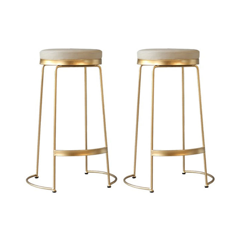 Glam Style Bar Table Set 1/2/5 Pieces Solid Wood Counter Table with Backless Stools