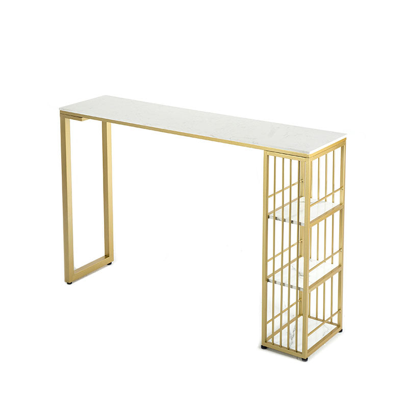 Industrial Bar Table Set 1/3 Pieces Faux Marble Rectangle Table and Stool Set