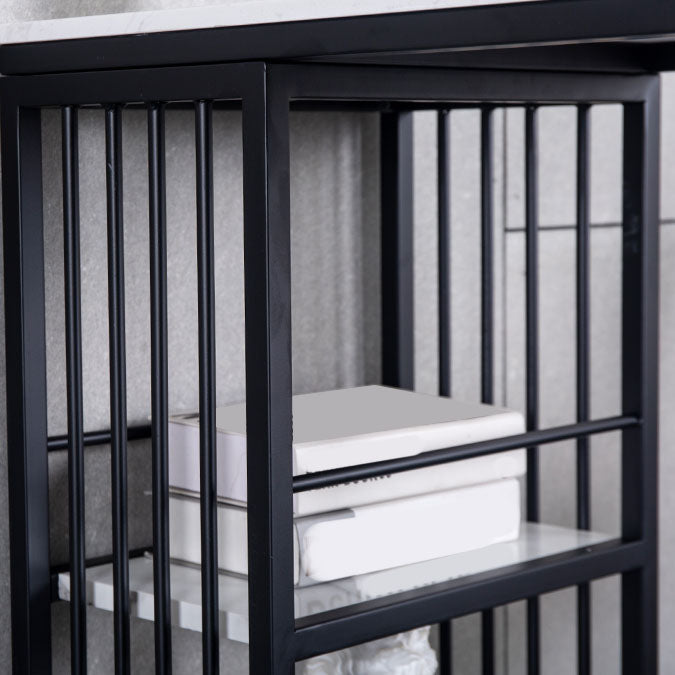 Industrial Bar Table Set 1/3 Pieces Faux Marble Rectangle Table and Stool Set