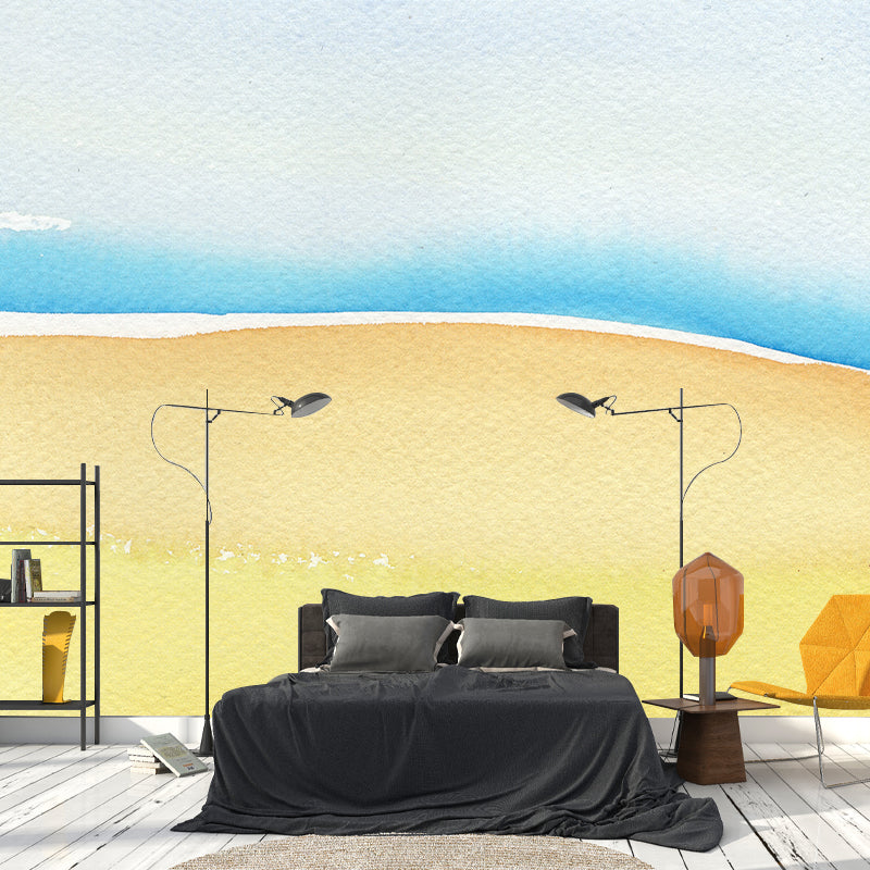 Illustration Stain Resistant Wallpaper Abstract Watercolor Living Room Wall Mural