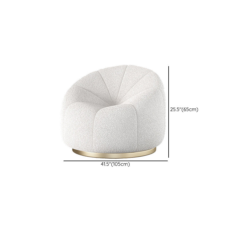 Contemporary Wool Standard Sofa, Sloped Arm Sewn Pillow Back Seating in White