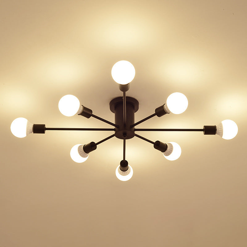 Sputnik Flush Mount Ceiling Light Simplicity Glass Semi Flush Ceiling Light