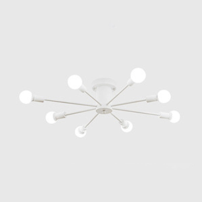 Sputnik Flush Mount Ceiling Light Simplicity Glass Semi Flush Ceiling Light