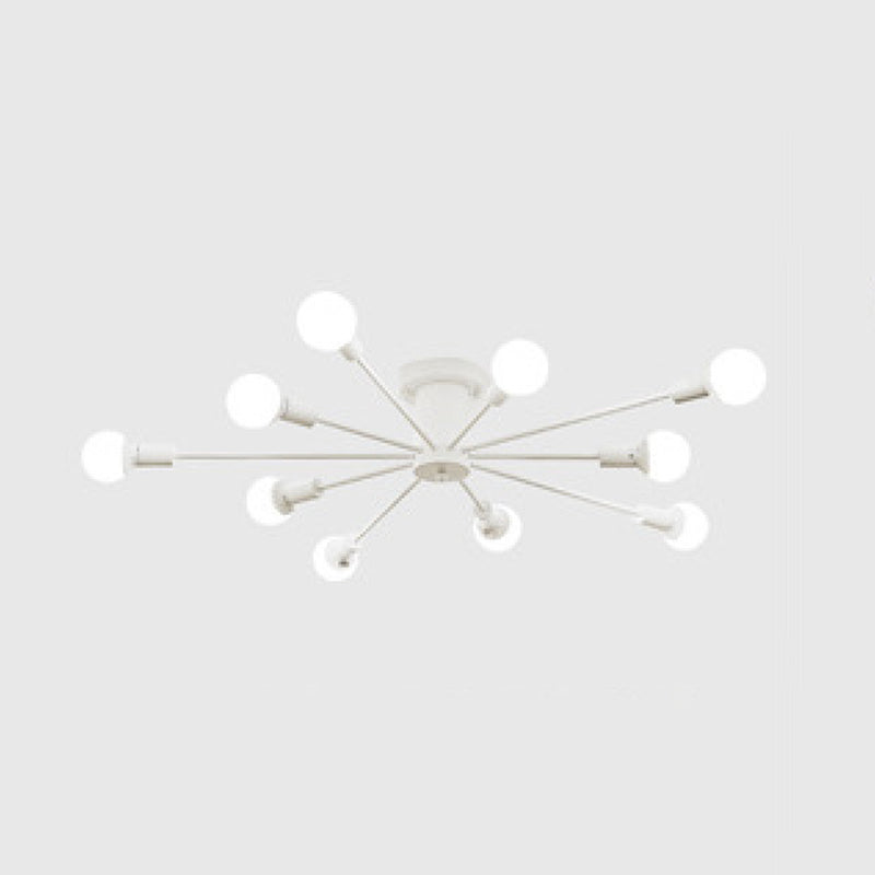 Sputnik Flush Mount Ceiling Light Simplicity Glass Semi Flush Ceiling Light