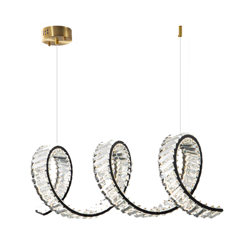 Modern Single Black/Golden Kitchen Island Lighting LED Ceiling Light