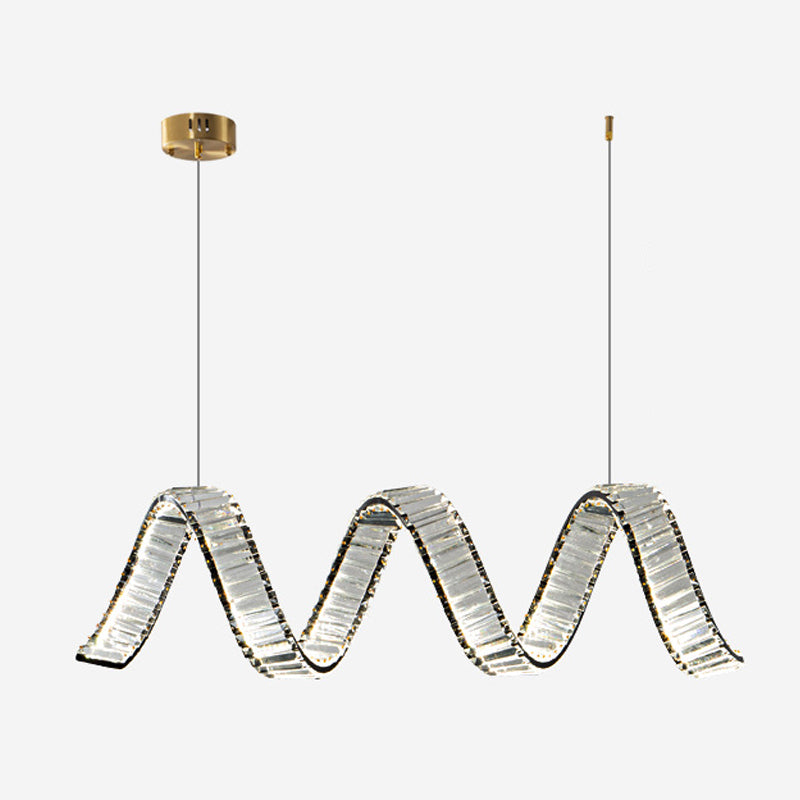 Modern Single Black/Golden Kitchen Island Lighting LED Ceiling Light