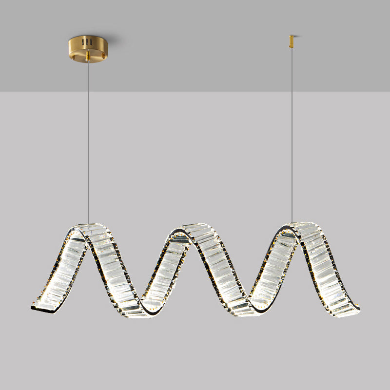Modern Single Black/Golden Kitchen Island Lighting LED Ceiling Light