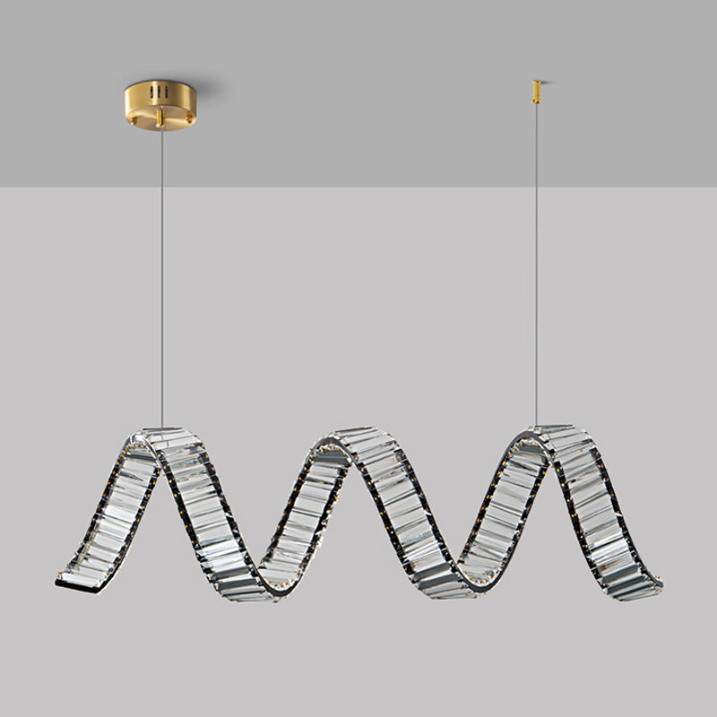 Modern Single Black/Golden Kitchen Island Lighting LED Ceiling Light