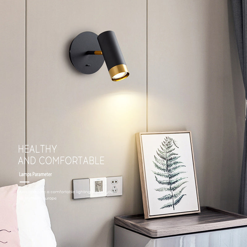 Contemporary Metal Wall Sconce Minimalist Wall Light Fixture for Bedroom