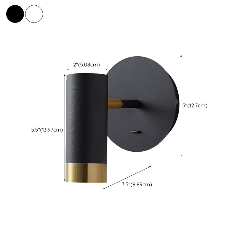 Contemporary Metal Wall Sconce Minimalist Wall Light Fixture for Bedroom