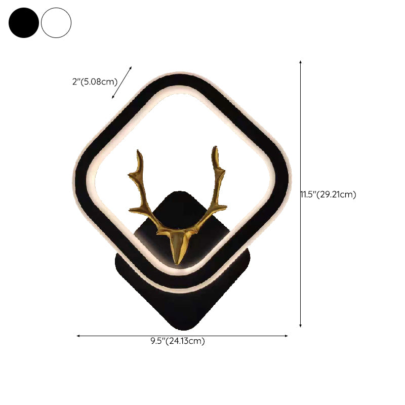 Modern Metal Wall Sconce Minimalist Linear LED Wall Light Fixture