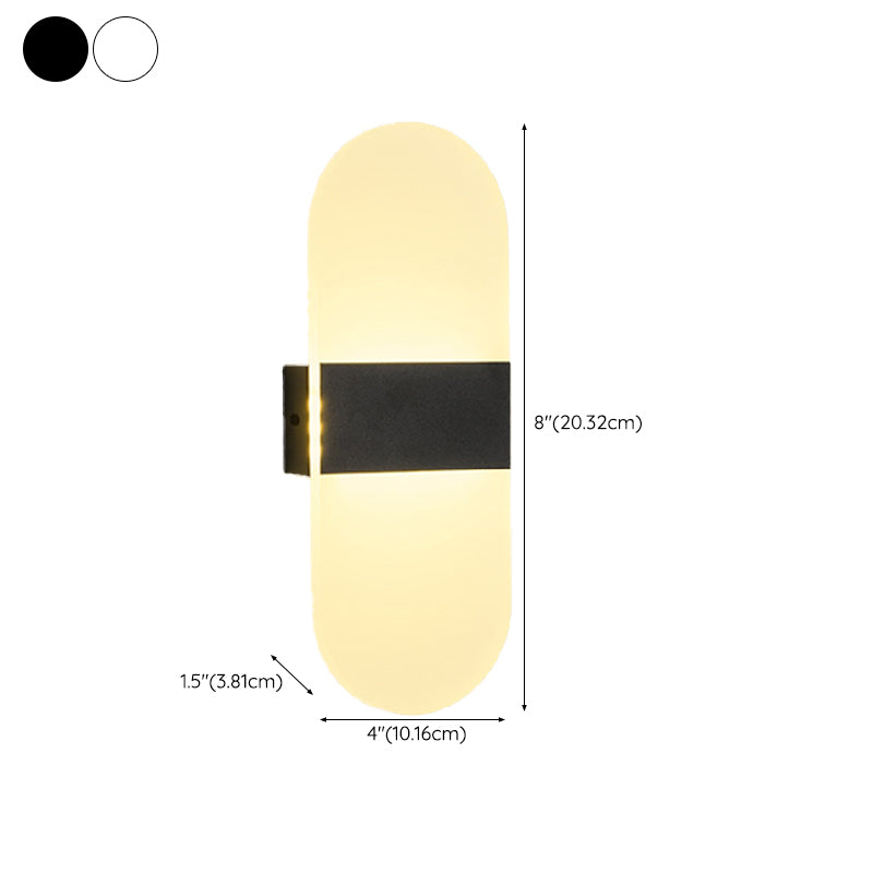 1 Light Geometric Wall Mounted Light Contemporary Acrylic Wall Lighting Fixtures
