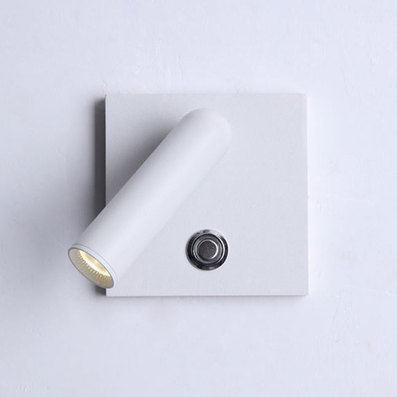 Modern Simple Wall Light Square Shape Wall Lamp with Aluminum Shade for Bedroom
