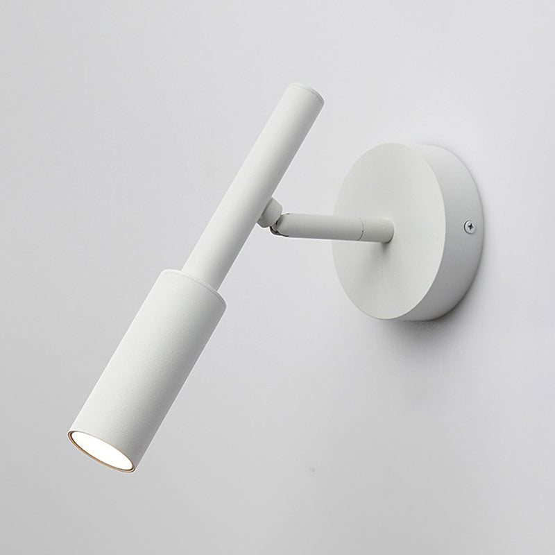 Modern Simple Wall Light Cylinder Shape Wall Lamp with Iron Shade for Bedroom