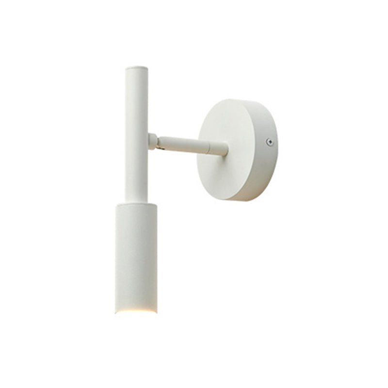 Modern Simple Wall Light Cylinder Shape Wall Lamp with Iron Shade for Bedroom