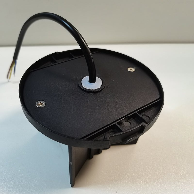 Hoop Shape Wall Light Modern Style Metal 2 Lights Sconce in Black/White