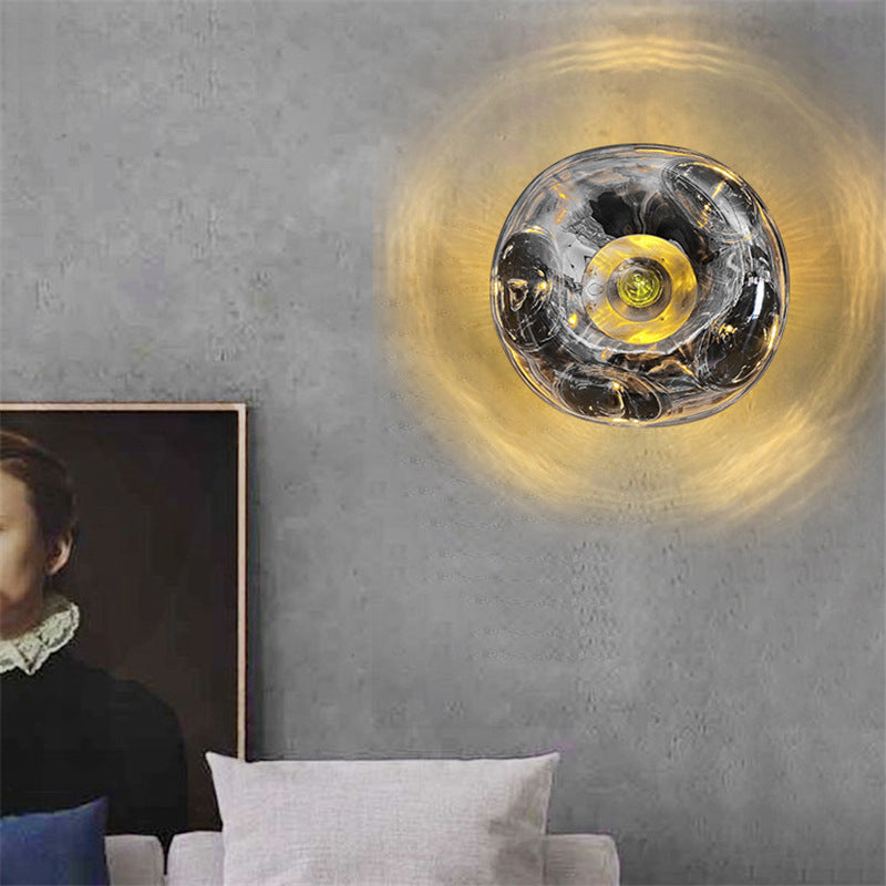 Macaron Wall Lamp 1-Light Wall Mount Lamp with Acrylic Shade for Bedroom