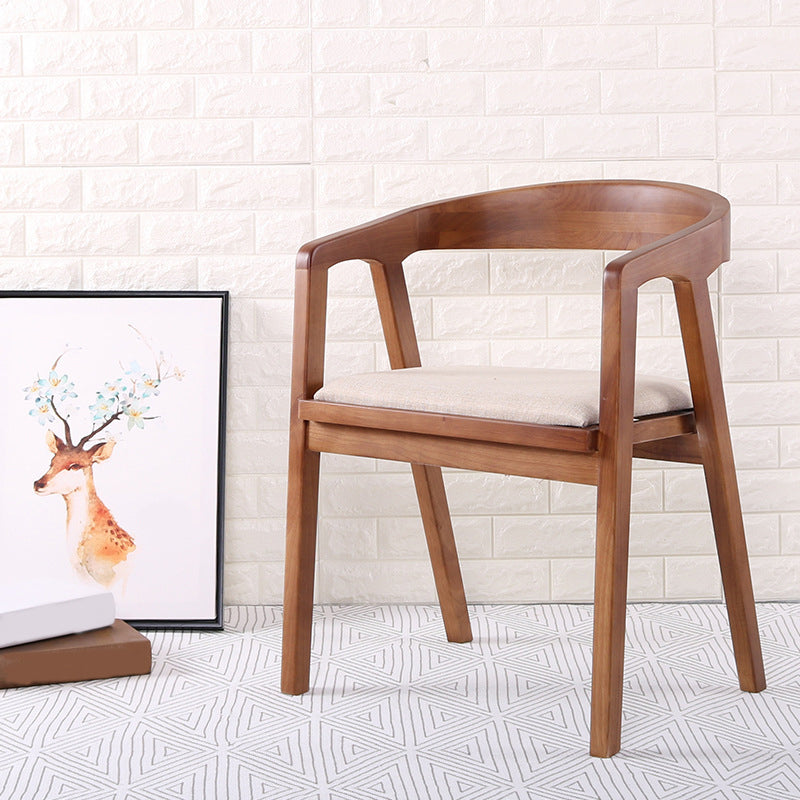 Traditional Wood Kitchen Dining Chairs Upholstered Arm Chairs