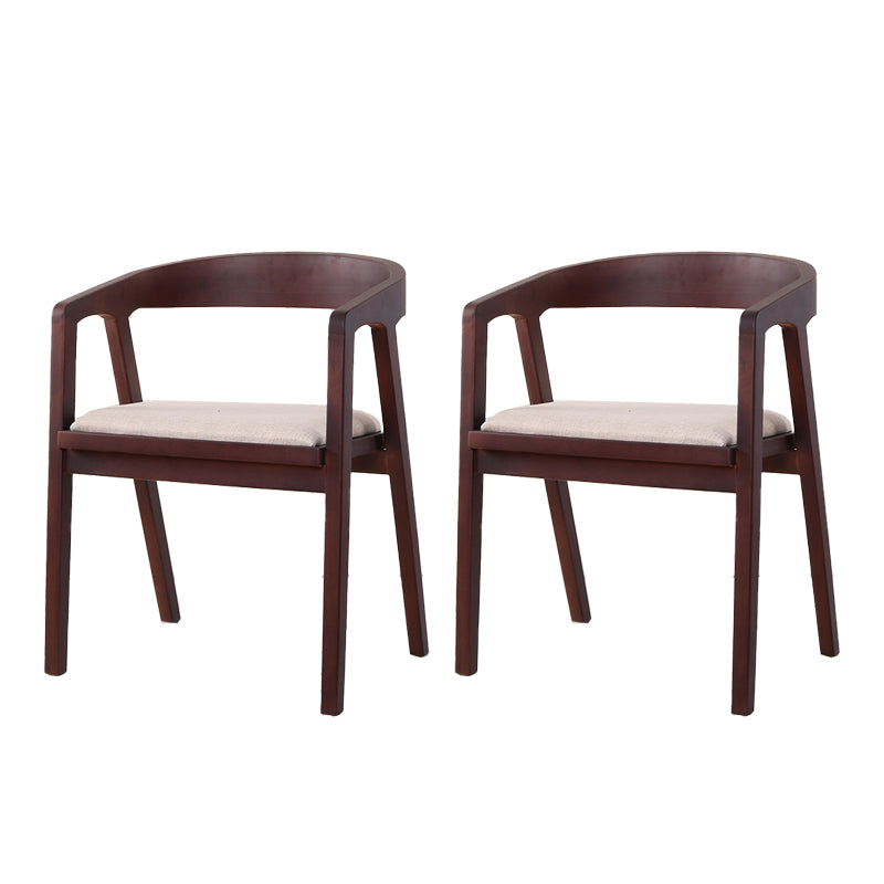 Traditional Wood Kitchen Dining Chairs Upholstered Arm Chairs