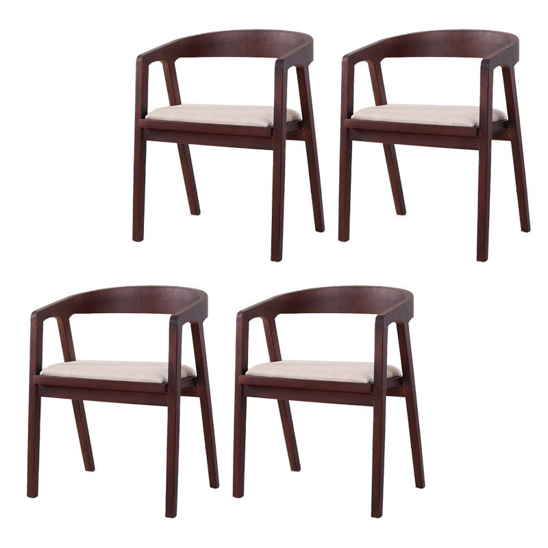 Traditional Wood Kitchen Dining Chairs Upholstered Arm Chairs