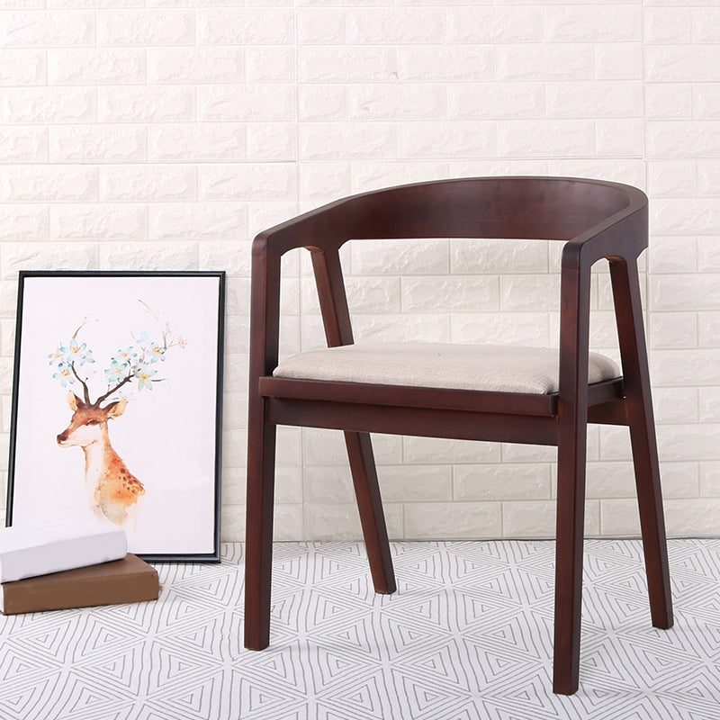 Traditional Wood Kitchen Dining Chairs Upholstered Arm Chairs