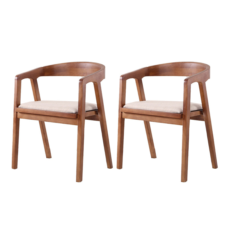 Traditional Wood Kitchen Dining Chairs Upholstered Arm Chairs