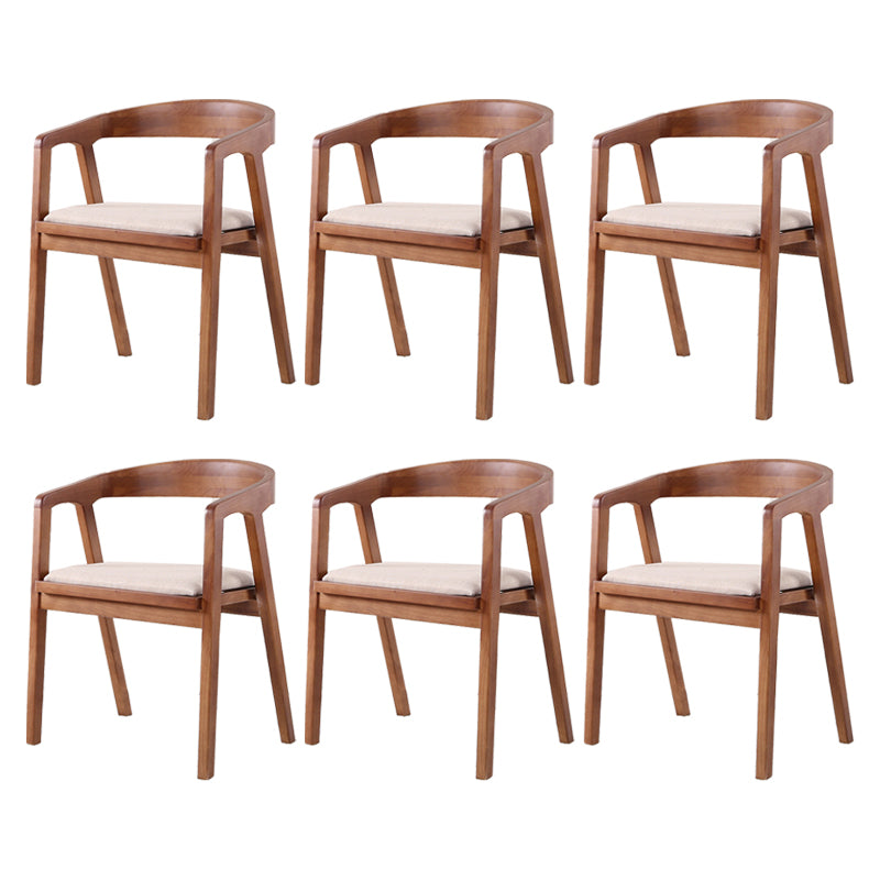 Traditional Wood Kitchen Dining Chairs Upholstered Arm Chairs