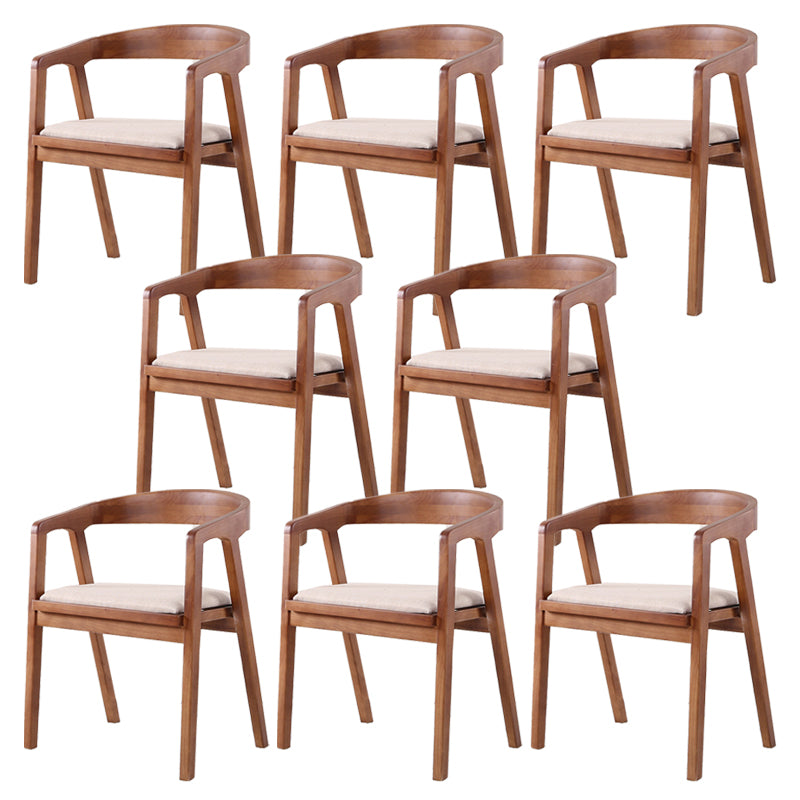 Traditional Wood Kitchen Dining Chairs Upholstered Arm Chairs