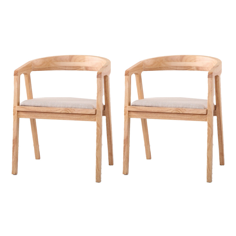 Traditional Wood Kitchen Dining Chairs Upholstered Arm Chairs