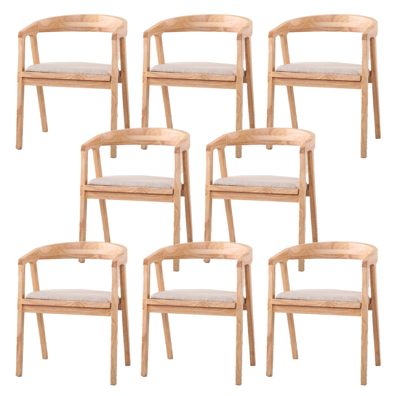 Traditional Wood Kitchen Dining Chairs Upholstered Arm Chairs