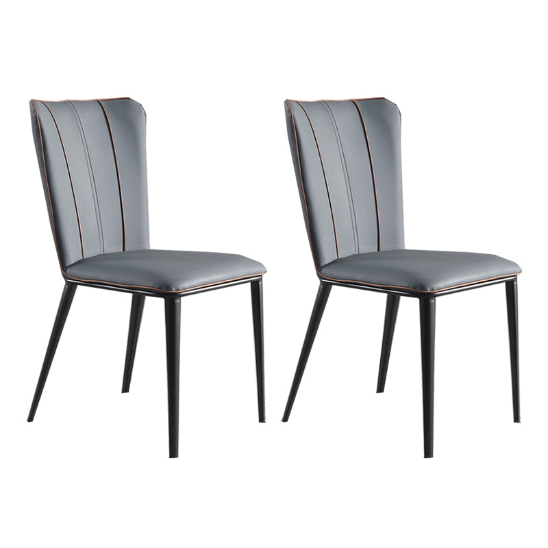 Contemporary Side Chair Solid Back Dining Room Chair for Dining Room