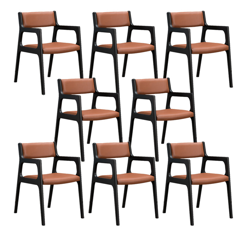 Contemporary Chair Wood Open Back Dining Room Chair for Dining Room