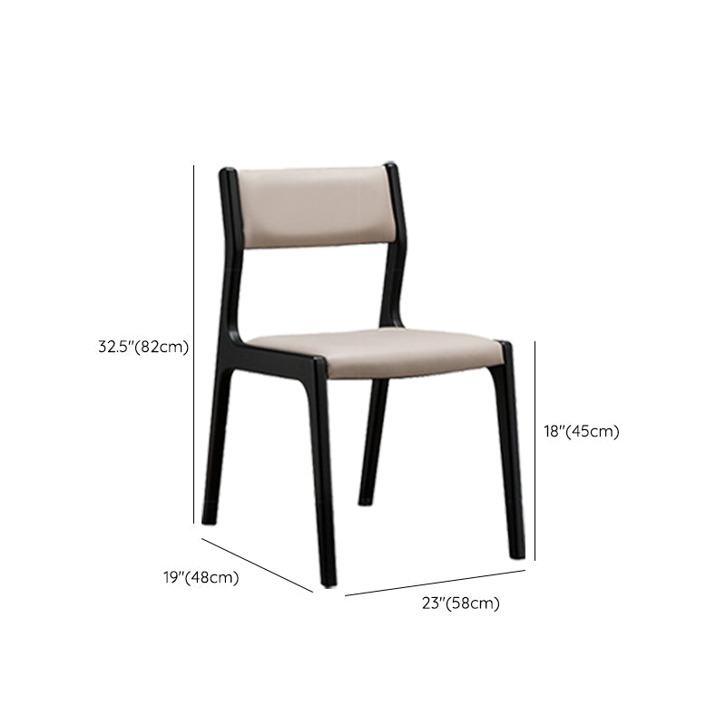 Contemporary Chair Wood Open Back Dining Room Chair for Dining Room