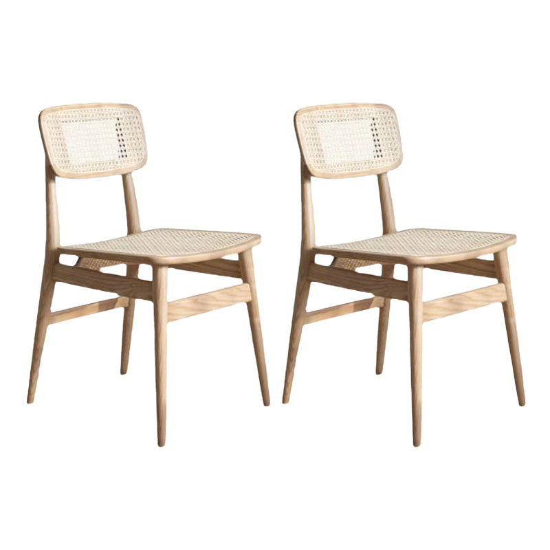 Industrial Side Chair Open Back Wood Dining Room Chair for Dining Room