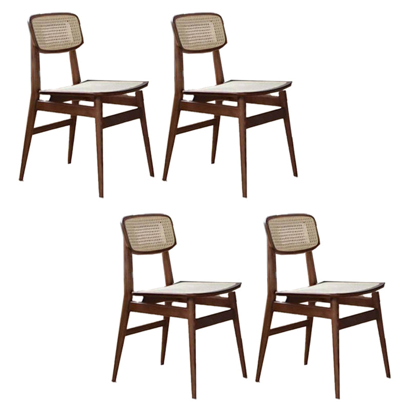 Industrial Side Chair Open Back Wood Dining Room Chair for Dining Room