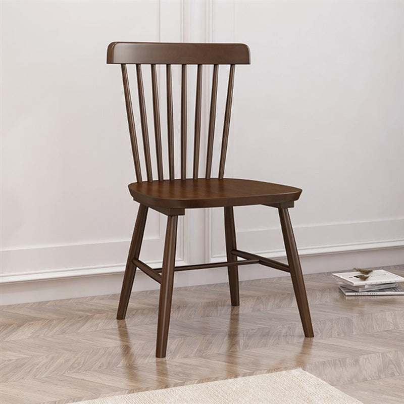 Traditional Side Chair Wood Slat Back Dining Room Chair for Home