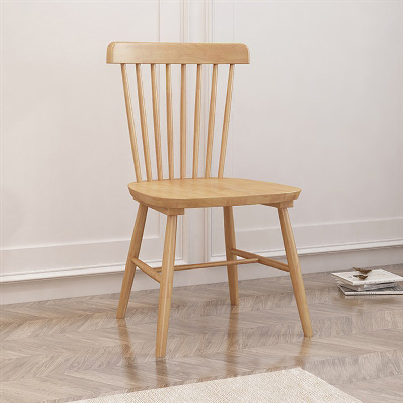 Traditional Side Chair Wood Slat Back Dining Room Chair for Home