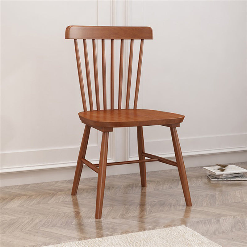 Traditional Side Chair Wood Slat Back Dining Room Chair for Home