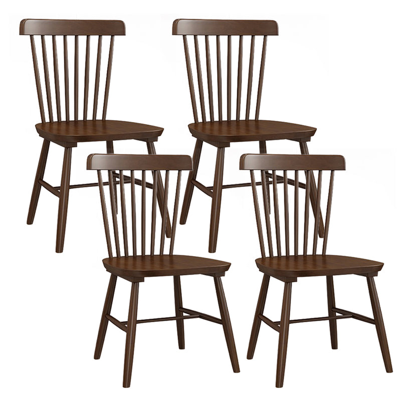Traditional Side Chair Wood Slat Back Dining Room Chair for Home