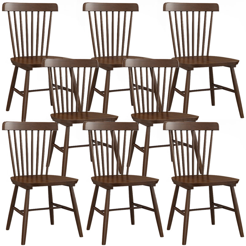 Traditional Side Chair Wood Slat Back Dining Room Chair for Home