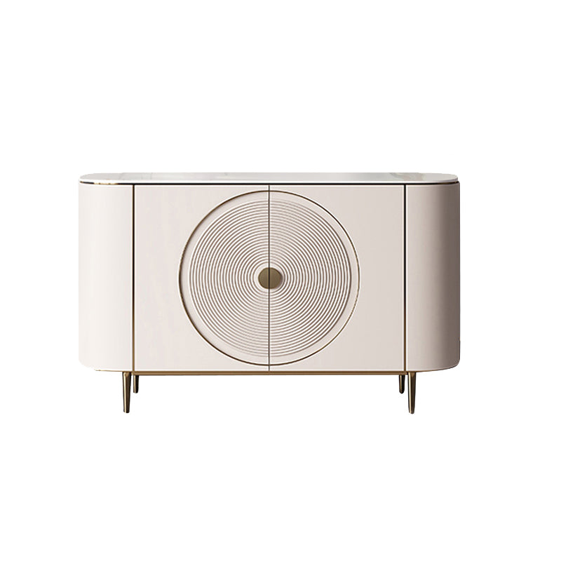 Sintered Stone Side Board Luxury Home Sideboard Cabinet with Doors