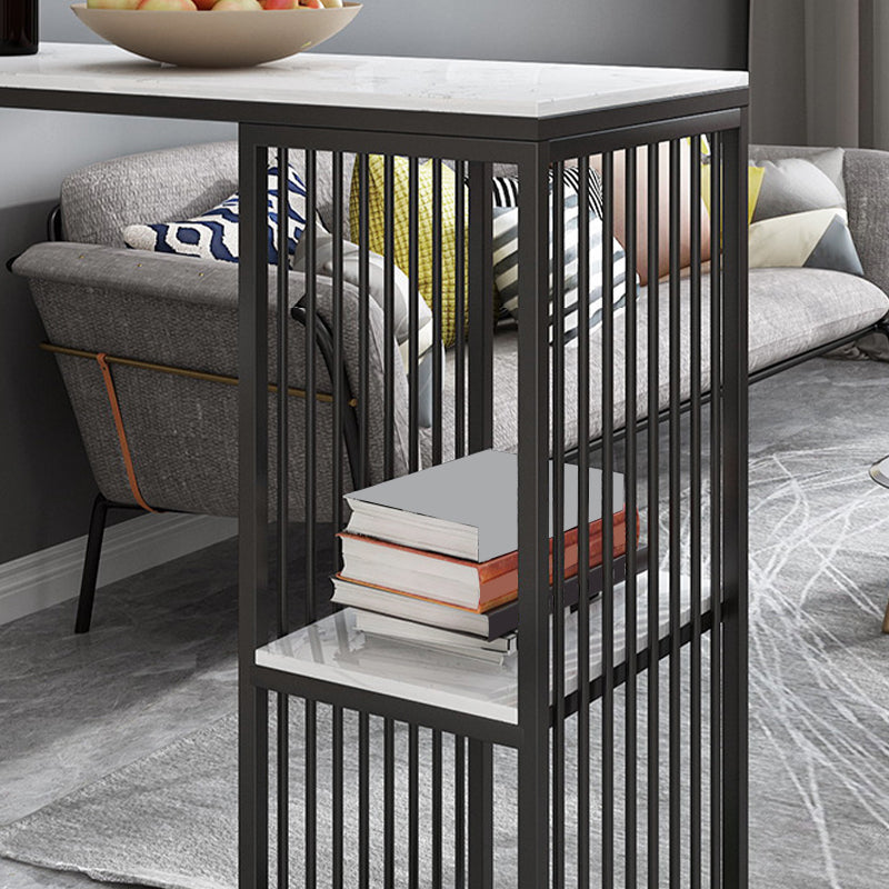 Industrial Bar Table Bar Height Rectangle Pub Table for Indoor