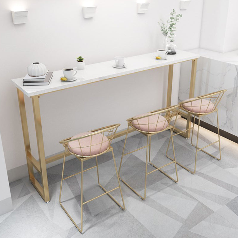 Rectangle Bar Table Contemporary Pub Table for Indoor and Breakroom