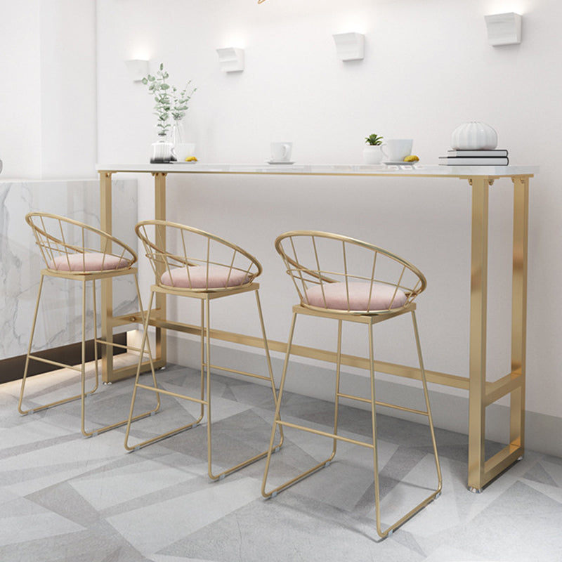 Rectangle Bar Table Contemporary Pub Table for Indoor and Breakroom